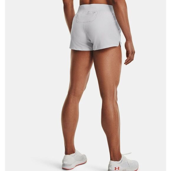 Under Armour 1342856 014 Women's Sz M HeatGear Speed Pocket Gray Running Shorts - Picture 5 of 5